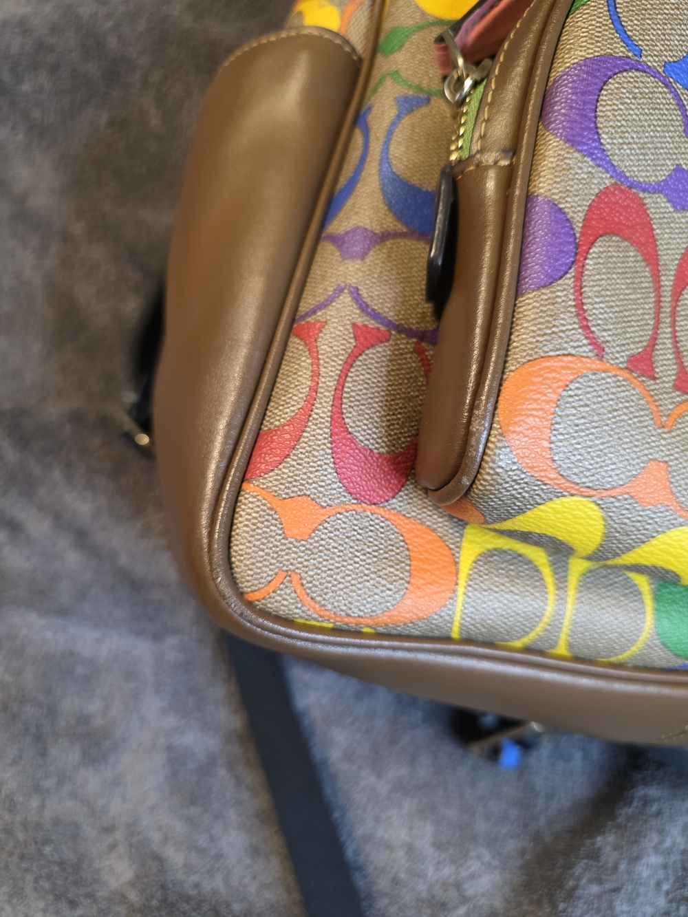 Coach Rainbow Signature Backpack - Multicolor - Picture 5 of 14